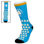 “Wye” Dye Sublimated Crew (Athletic) Socks (Pair)